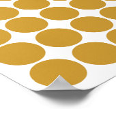 Sudan Brown Safari Dot mit Pop Art Elephant Poster (Ecke)