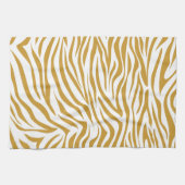 Sudan Brown Safari Zebra Küchentuch (Horizontal)