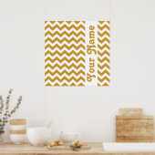 Sudan Brown Safari Zickzack mit benutzerdefinierte Poster (Küche)