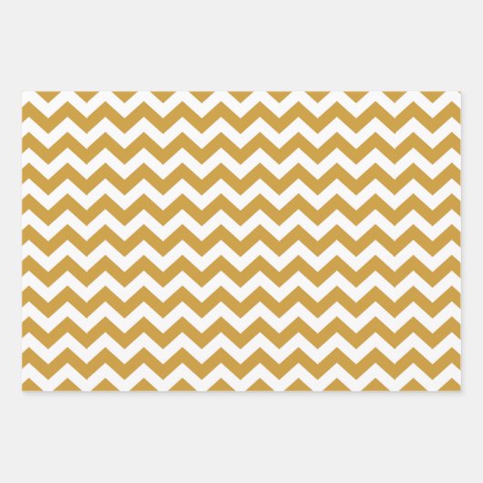 Sudan Brown Safari Zickzack mit Pop Art Giraffe Geschenkpapier Set (Vorderseite 2)