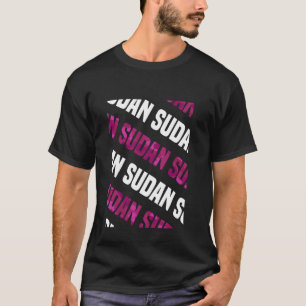 Sudan Camouflage Muster Pink Camouflage T-Shirt