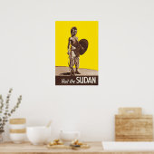 Sudan Druck Sudanese Kunst Reiseplakat  Poster (Küche)