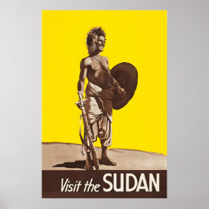 Sudan Druck Sudanese Kunst Reiseplakat Poster