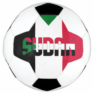 Sudan Flag Adortable Patriotic Fußball