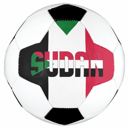 Sudan Flag Adortable Patriotic Fußball (Vorderseite)