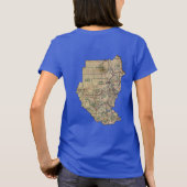 Sudan Flag and Map T - Shirt (Rückseite)
