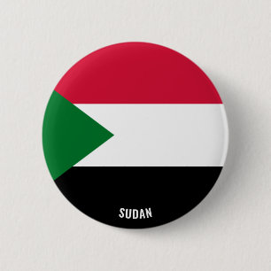 Sudan Flag Charming Patriotic Button