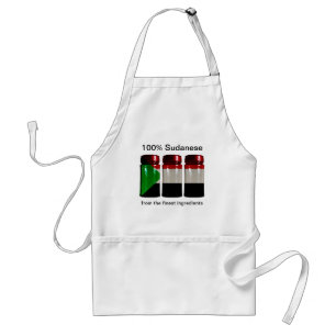 Sudan Flag Gewürzjars-Schürze Schürze