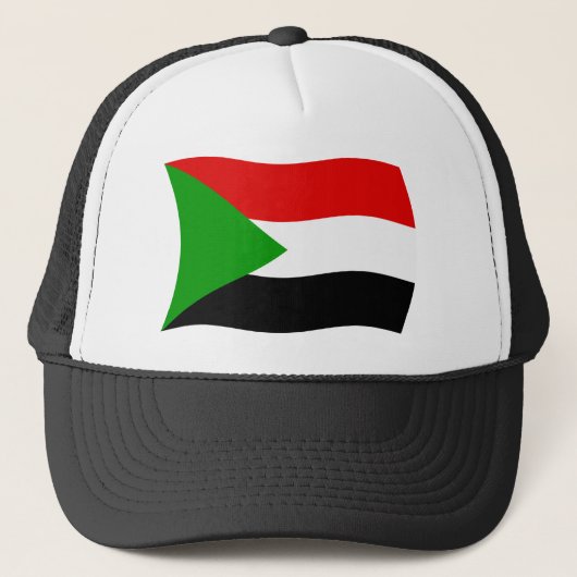 Sudan Flag Hat Truckerkappe (Vorderseite)