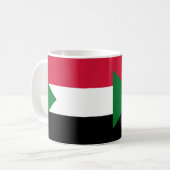Sudan Flag Keramik Kaffee Tasse (Vorderseite Links)