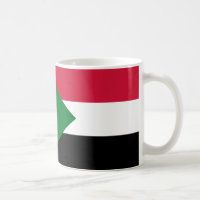 Sudan Flag Keramik Kaffee Tasse