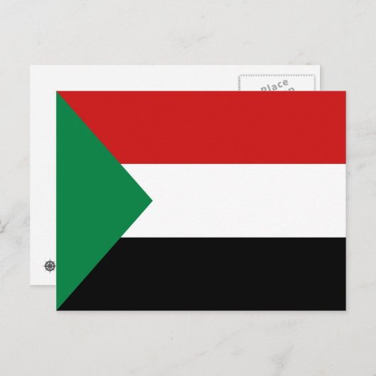 Sudan Flag Postkarte (Vorne/Hinten)