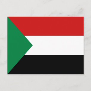 Sudan Flag Postkarte