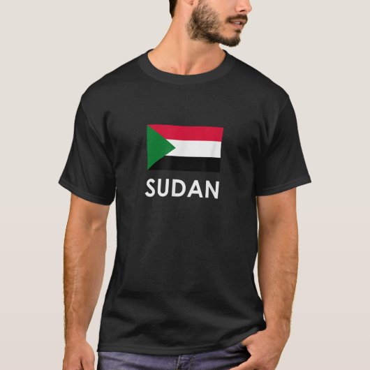 SUDAN Flag T Shirt T Shirt (Vorderseite)