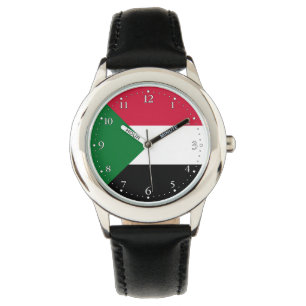 Sudan-Flagge Armbanduhr