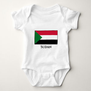 Sudan-Flagge Baby Strampler