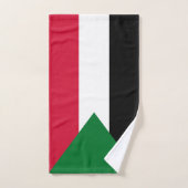 Sudan-Flagge Badhandtuch Set (Handtuch)