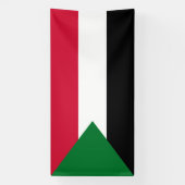 Sudan-Flagge Banner (Vertikal)
