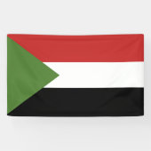 Sudan-Flagge Banner (Horizontal)