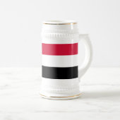 Sudan-Flagge Bierglas (VorderseiteRechts)