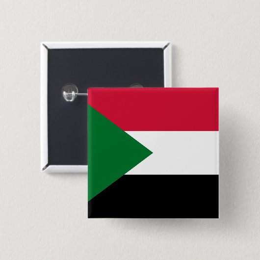 Sudan-Flagge Button (Vorne & Hinten)