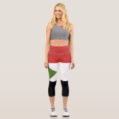 Sudan-Flagge Capri Leggings (Vorderseite)