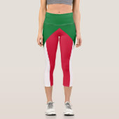 Sudan-Flagge Capri Leggings (Vorderseite)