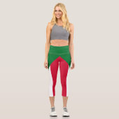 Sudan-Flagge Capri Leggings (Vorderseite)