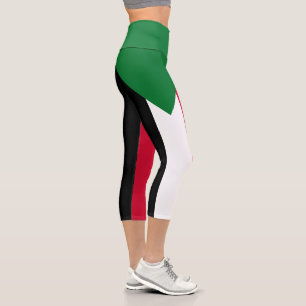 Sudan-Flagge Capri Leggings