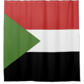 Sudan-Flagge Duschvorhang (Vorderseite)