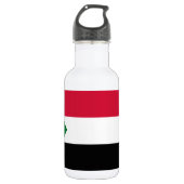 Sudan-Flagge Edelstahlflasche (Vorderseite)