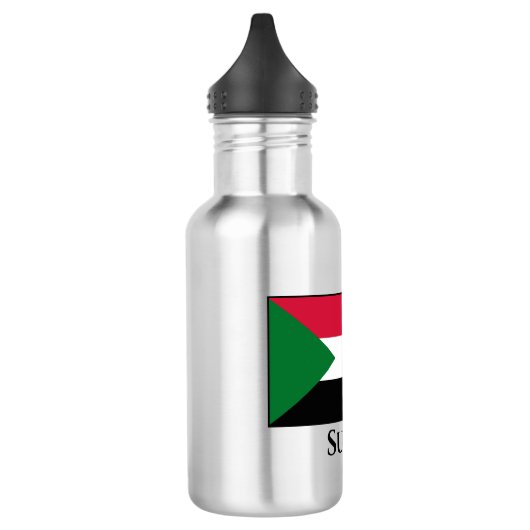 Sudan-Flagge Edelstahlflasche (Links)