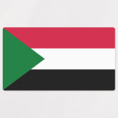 Sudan-Flagge Etiketten (Design 1)
