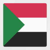 Sudan-Flagge Etiketten (Design 1)
