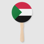 Sudan-Flagge Fächer (Rückseite)