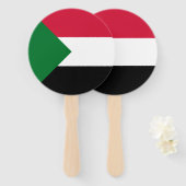 Sudan-Flagge Fächer (Vorne und Hinten)