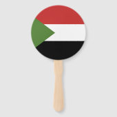 Sudan-Flagge Fächer (Vorderseite)