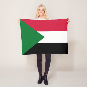 Sudan-Flagge Fleecedecke
