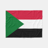 Sudan-Flagge Fleecedecke (Vorderseite (Horizontal))