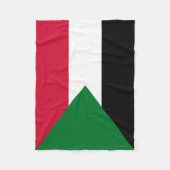Sudan-Flagge Fleecedecke (Vorderseite)