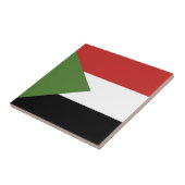 Sudan-Flagge Fliese (Seite)