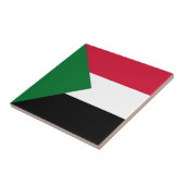 Sudan-Flagge Fliese (Seite)