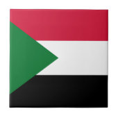 Sudan-Flagge Fliese (Vorderseite)