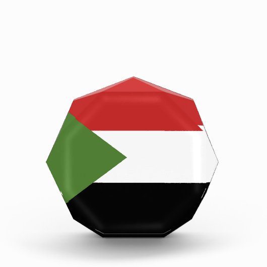 Sudan-Flagge Fotoblock (Vorderseite)