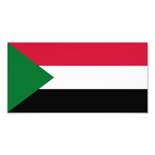 Sudan-Flagge Fotodruck (Vorne)