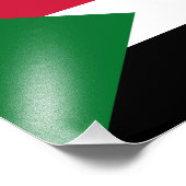 Sudan-Flagge Fotodruck (Ecke)
