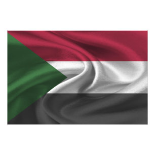 Sudan-Flagge Fotodruck