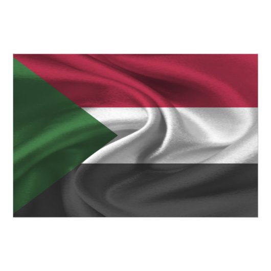 Sudan-Flagge Fotodruck (Vorne)