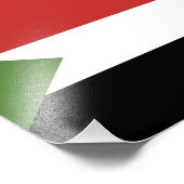 Sudan-Flagge Fotodruck (Ecke)