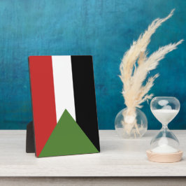 Sudan-Flagge Fotoplatte